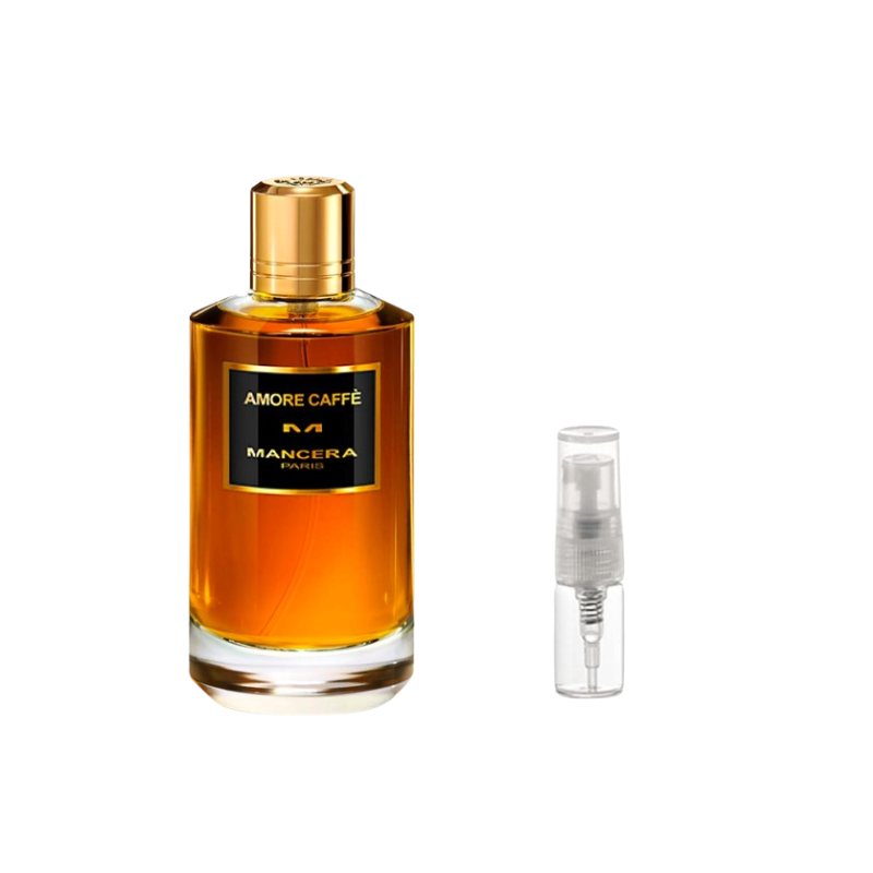 Amber perfume sample bottle with gold cap plus 2ml clear spray vial